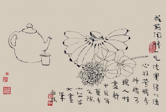 Still life painting with fruit - Still Life with Charm 静物与情趣 by Ling Yang Chang